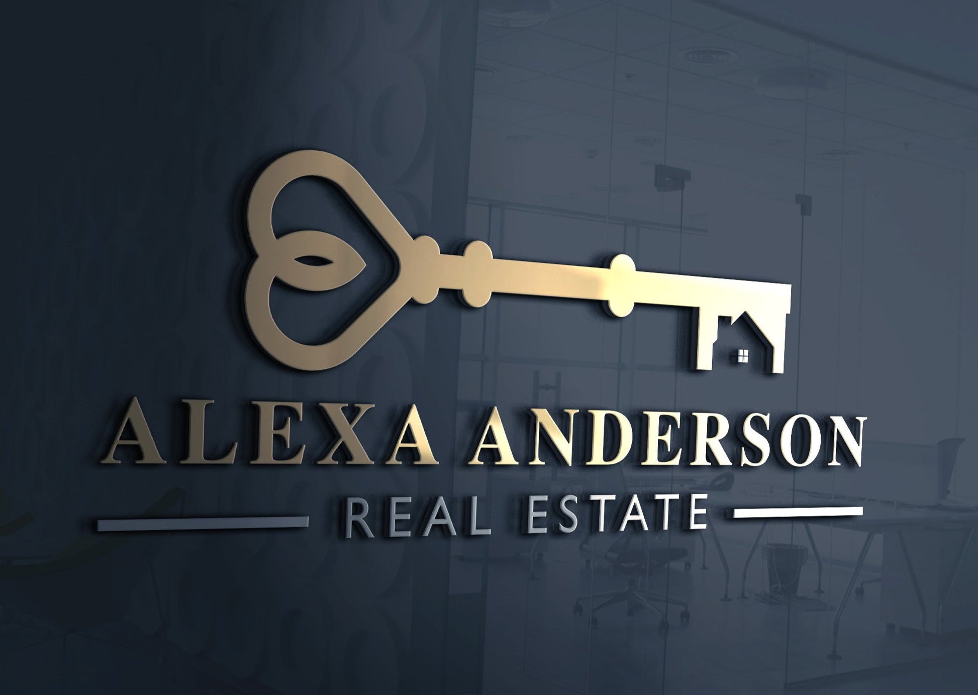 Logo Design - Real Estate | Realtor | Property Management | Vintage Key Logo