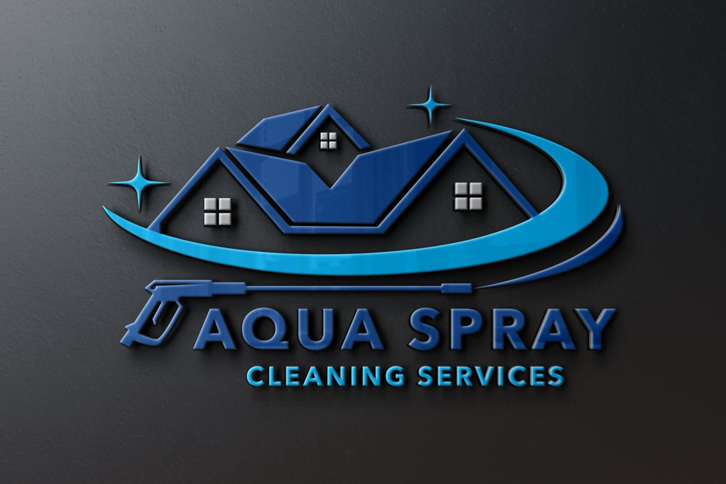 Logo Design - Pressure Washing Logo | Cleaning Services Design | Pressure Washer Design | House Cleaning Logo