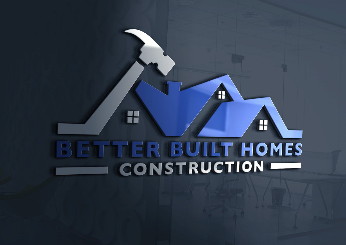 Construction Logo Design | Hammer Design | Roofing Business | Handyman Services | Construction Company | Architect | Roofer | Home Repair