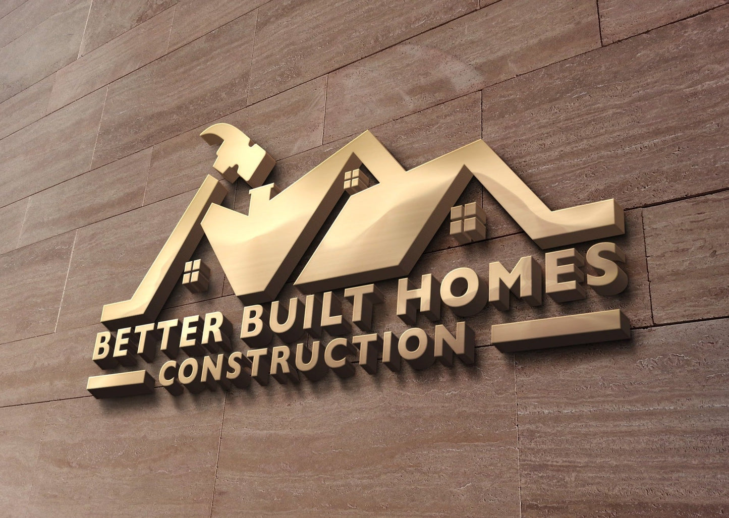 Construction Logo Design | Hammer Design | Roofing Business | Handyman Services | Construction Company | Architect | Roofer | Home Repair