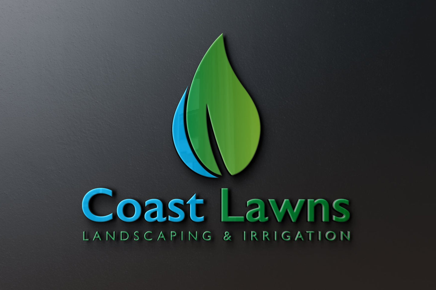 Logo Design - Landscaping Logo | Irrigation Logo Design | Lawn Care Logo | Yard Care | Leaf Design