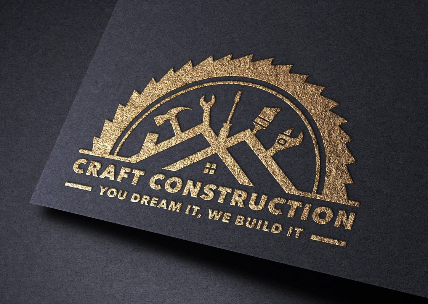 Construction Logo Design | Construction Company Logo | Home Remodeling Business Logo | Home Repair Services | Handyman Logo | Hammer Logo