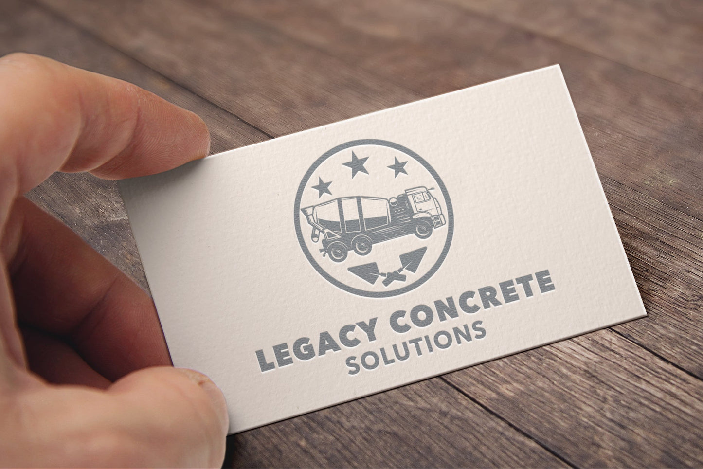 Logo Design - Construction Logo Design | Concrete Business Logo | Cement Truck Logo | Concrete Company Logo