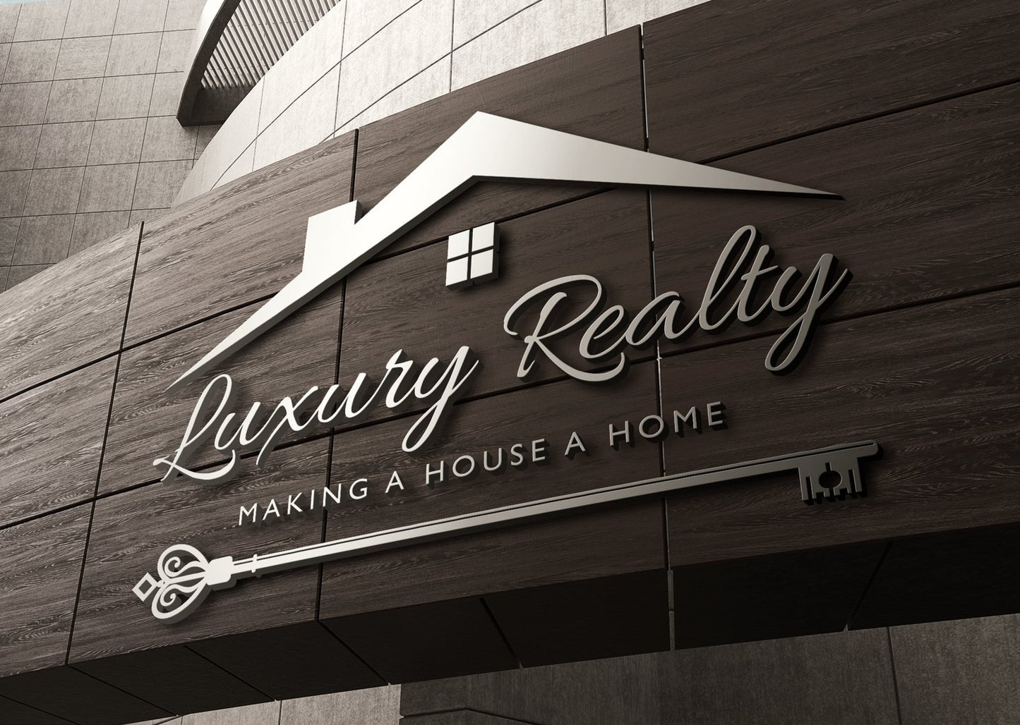 Logo Design - Real Estate Logo | Realtor Logo | Realty Business | Key Logo Design | House Design