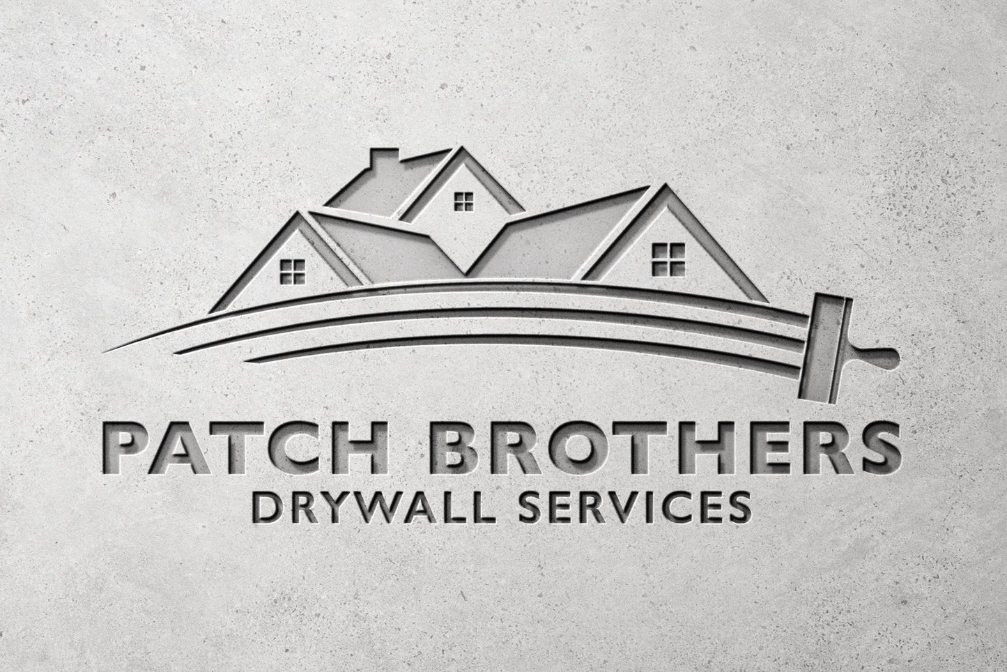 Logo Design - Drywall Services Logo | Construction Logo Design | Drywall Business Logo | Repair Man Logo