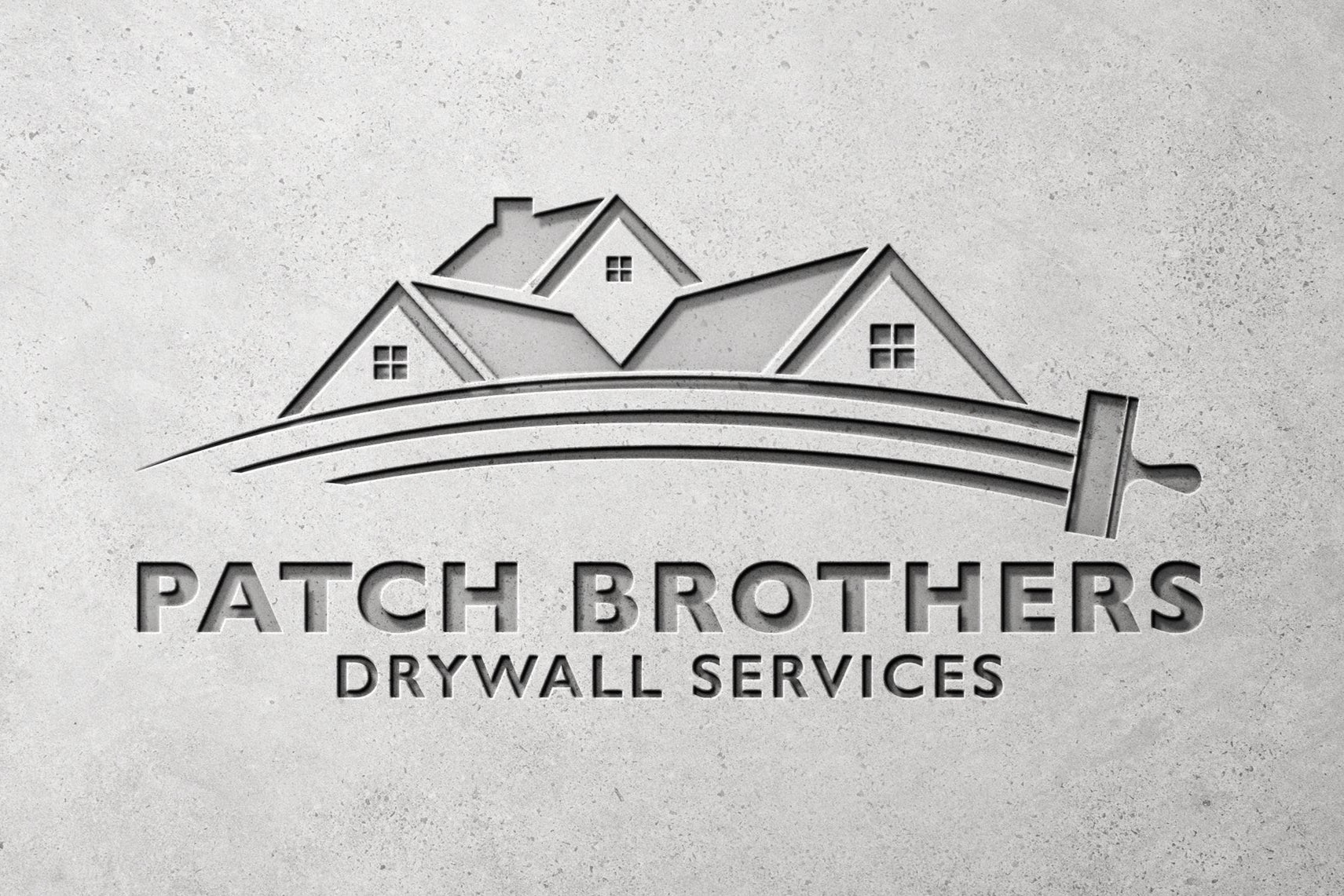 Logo Design - Drywall Services Logo | Construction Logo Design | Drywall Business Logo | Repair Man Logo