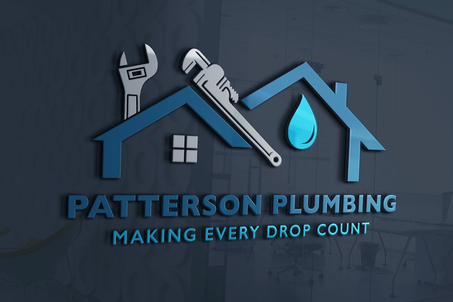 Logo Design - Plumbing Business Logo | Plumbing Services Logo | Plumber Logo | Handyman Services