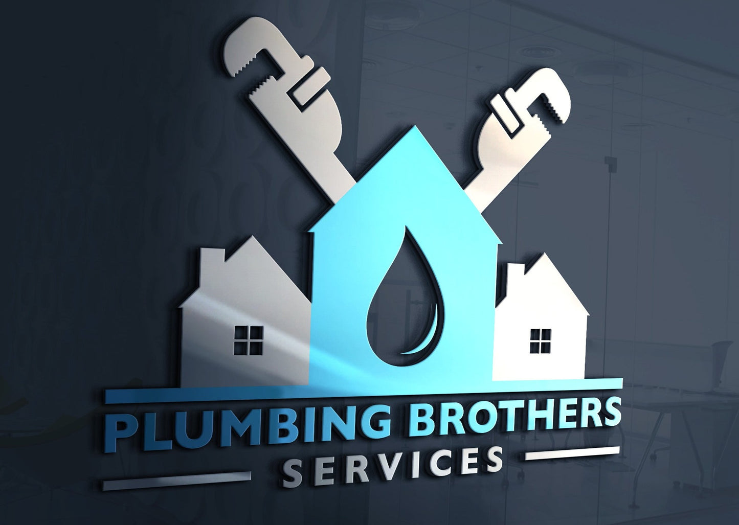 Logo Design - Plumber Logo | Plumbing Services | Home Repair Design | Plumbing Company