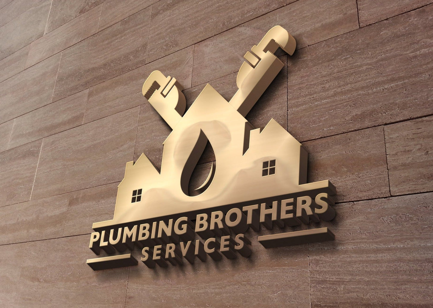 Logo Design - Plumber Logo | Plumbing Services | Home Repair Design | Plumbing Company
