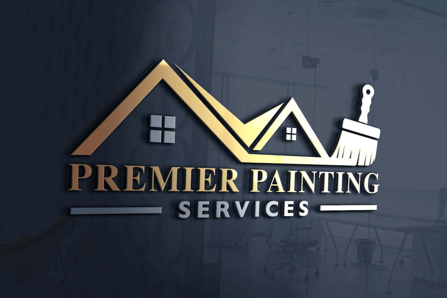 Logo Design - Painting Business Logo | Painting Service Logo | Paint Brush Logo | Remodeling Logo Design