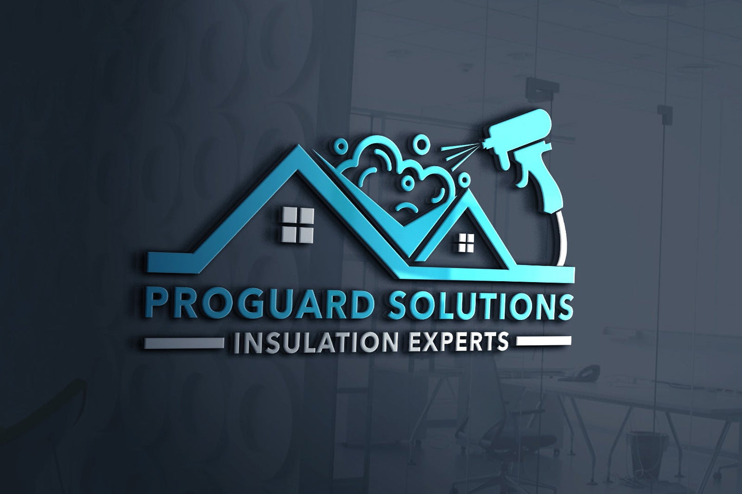 Logo Design - Home Insulation Business Logo | Insulation Services Logo | Sealant Logo Design | Insulation Install Logo