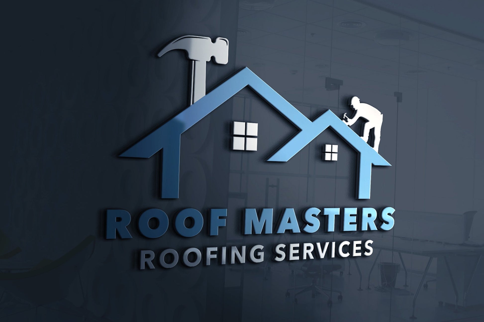 Construction Logo Design | Construction Company Logo | Roofing Logo | Home Remodeling Business Logo | Home Repair Services | Handyman Logo