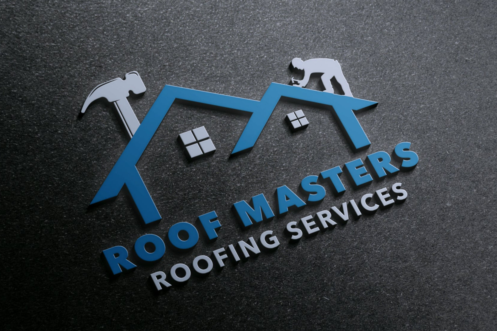 Construction Logo Design | Construction Company Logo | Roofing Logo | Home Remodeling Business Logo | Home Repair Services | Handyman Logo