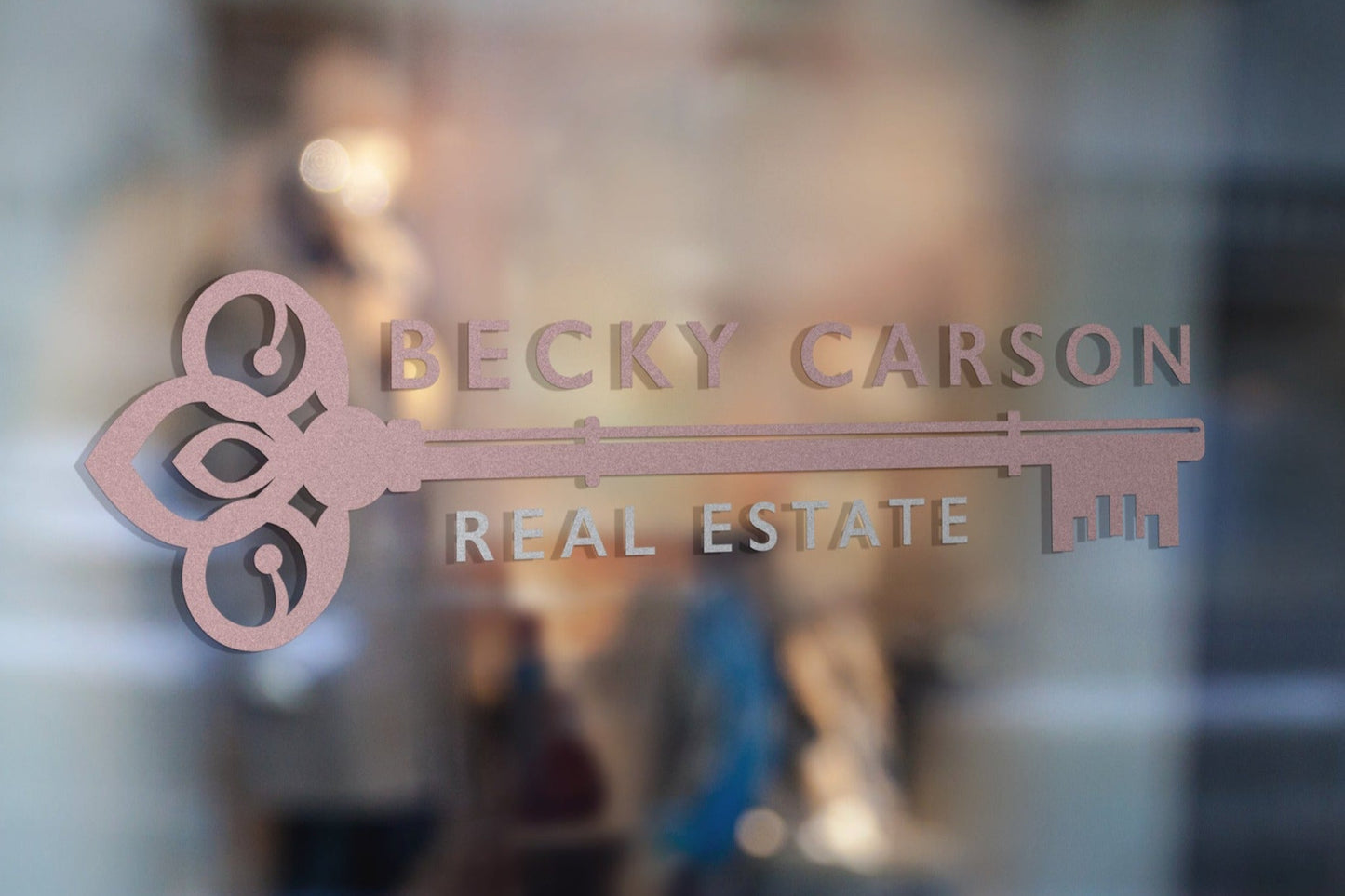 Real Estate Logo Realtor Design Branding Vintage Key Logo Business