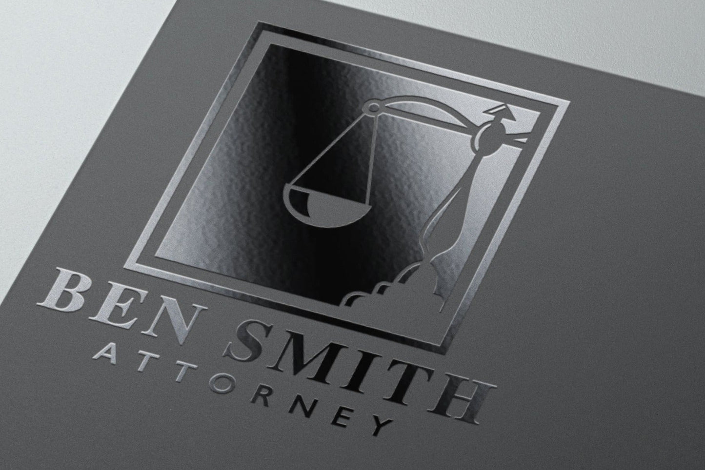 Logo Design lawyer law office attorney at law branding design