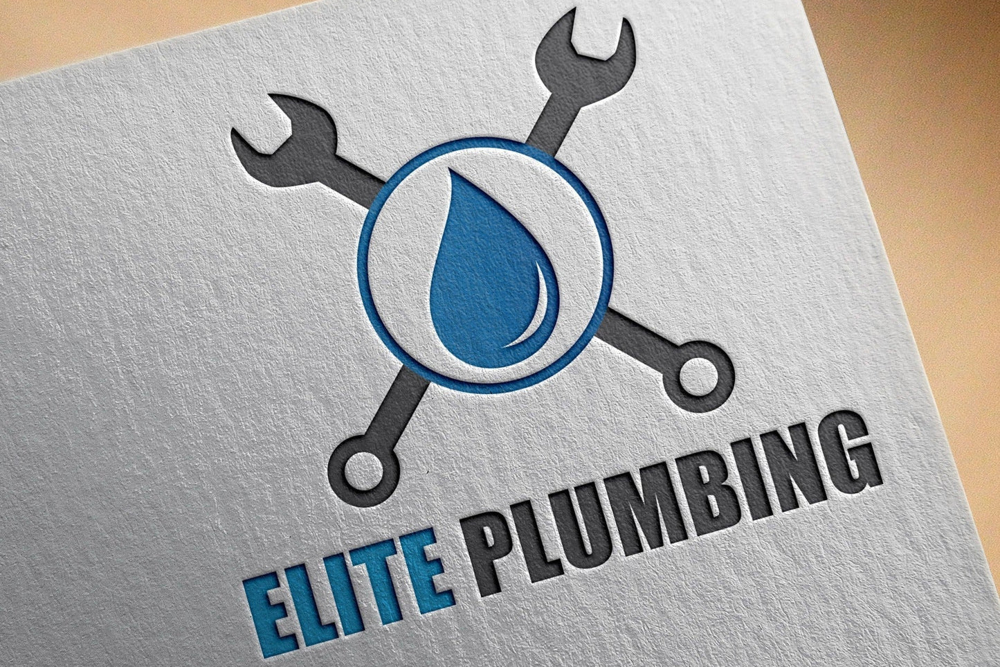 Logo Design - Plumbing Services Logo | Plumber Logo | Wrench | Plumbing Business Logo