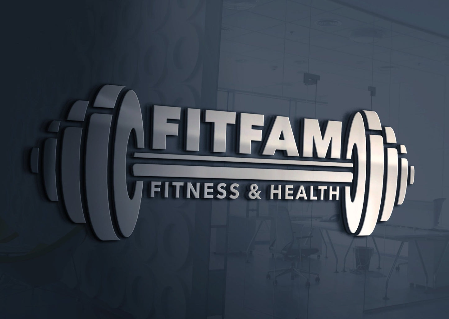 Fitness Logo | Barbell Design | Fitness Trainer | Personal Trainer Logo | Logo Design | Gym | Cross Fit | Weights | Barbell Design