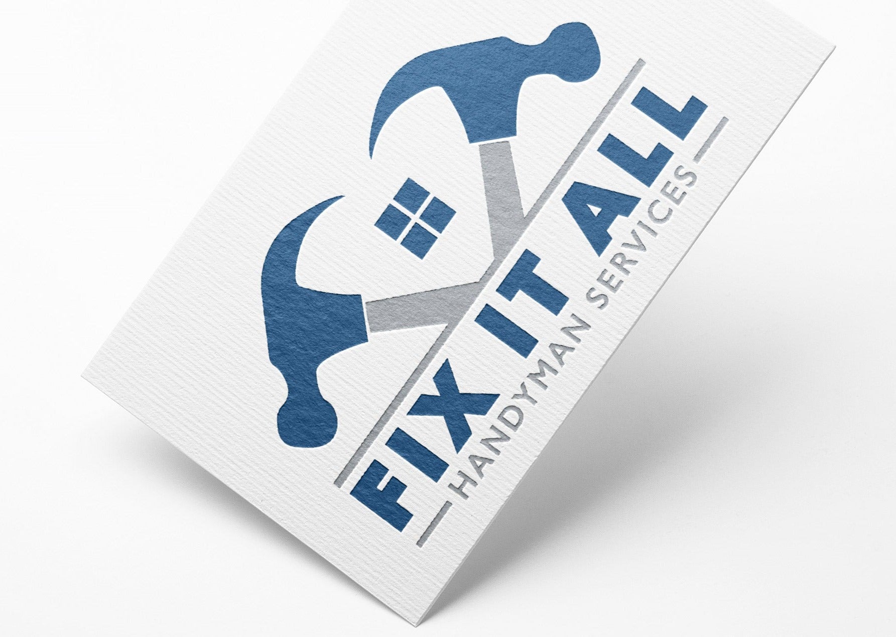 Copy of Logo Design - Construction Business | House Design | Hammer Design | HandyMan Services