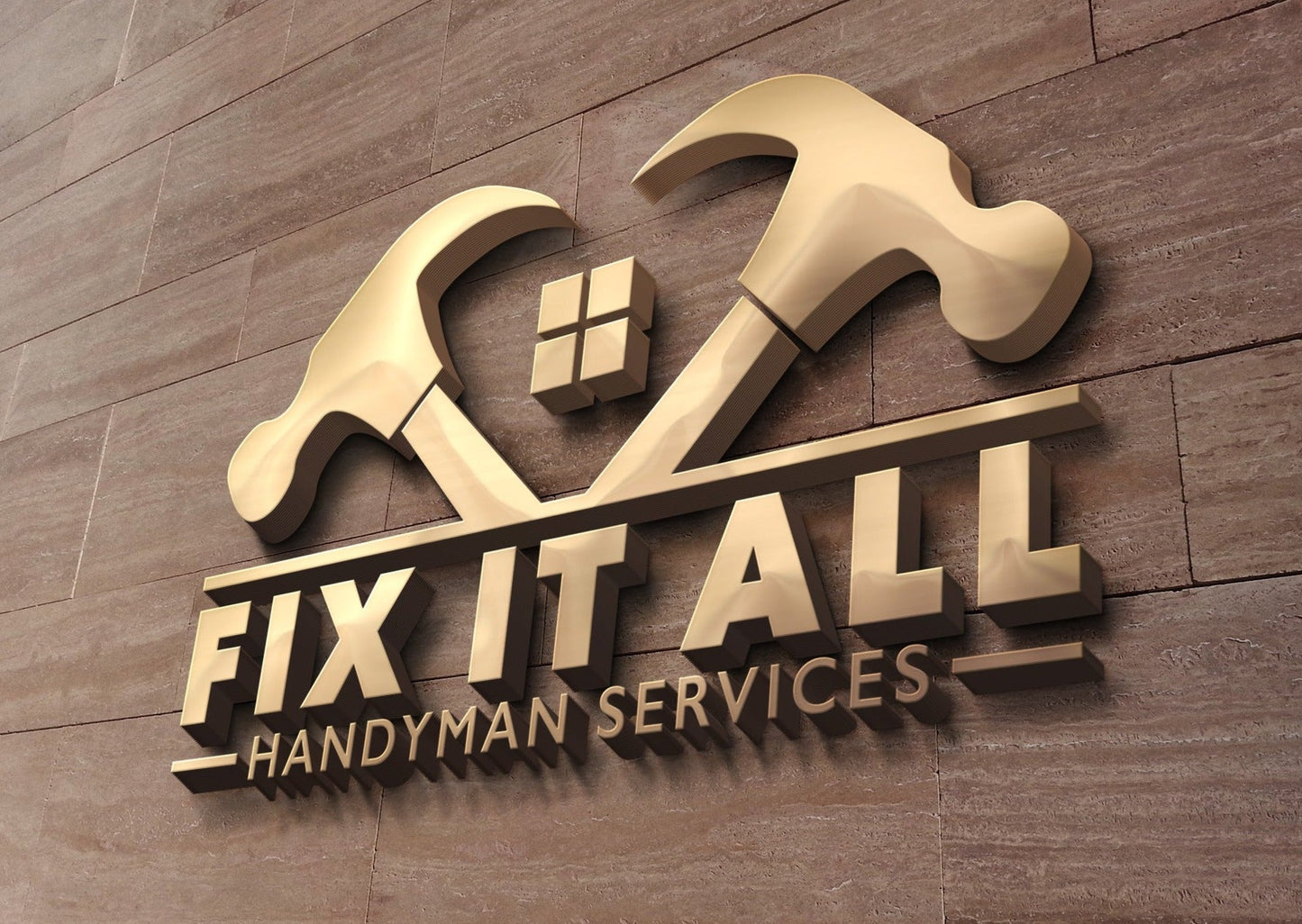 Copy of Logo Design - Construction Business | House Design | Hammer Design | HandyMan Services