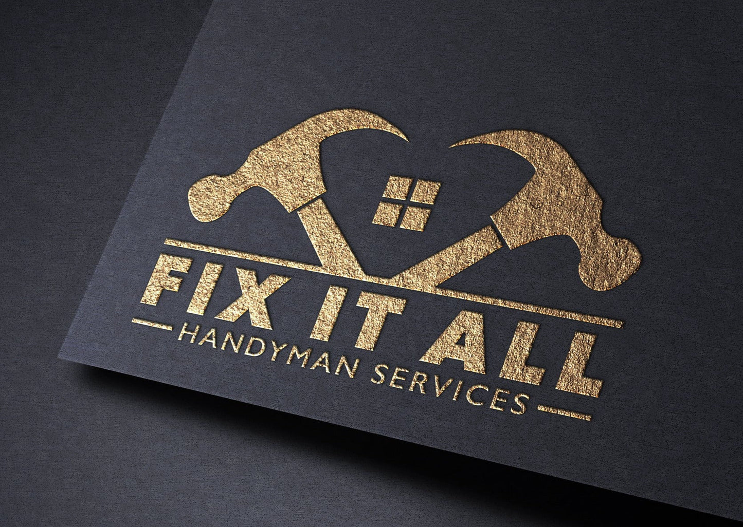 Copy of Logo Design - Construction Business | House Design | Hammer Design | HandyMan Services