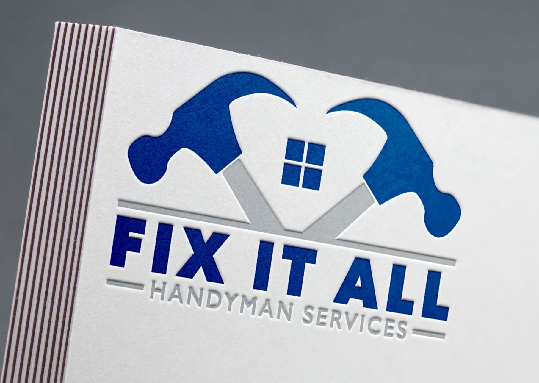 Copy of Logo Design - Construction Business | House Design | Hammer Design | HandyMan Services