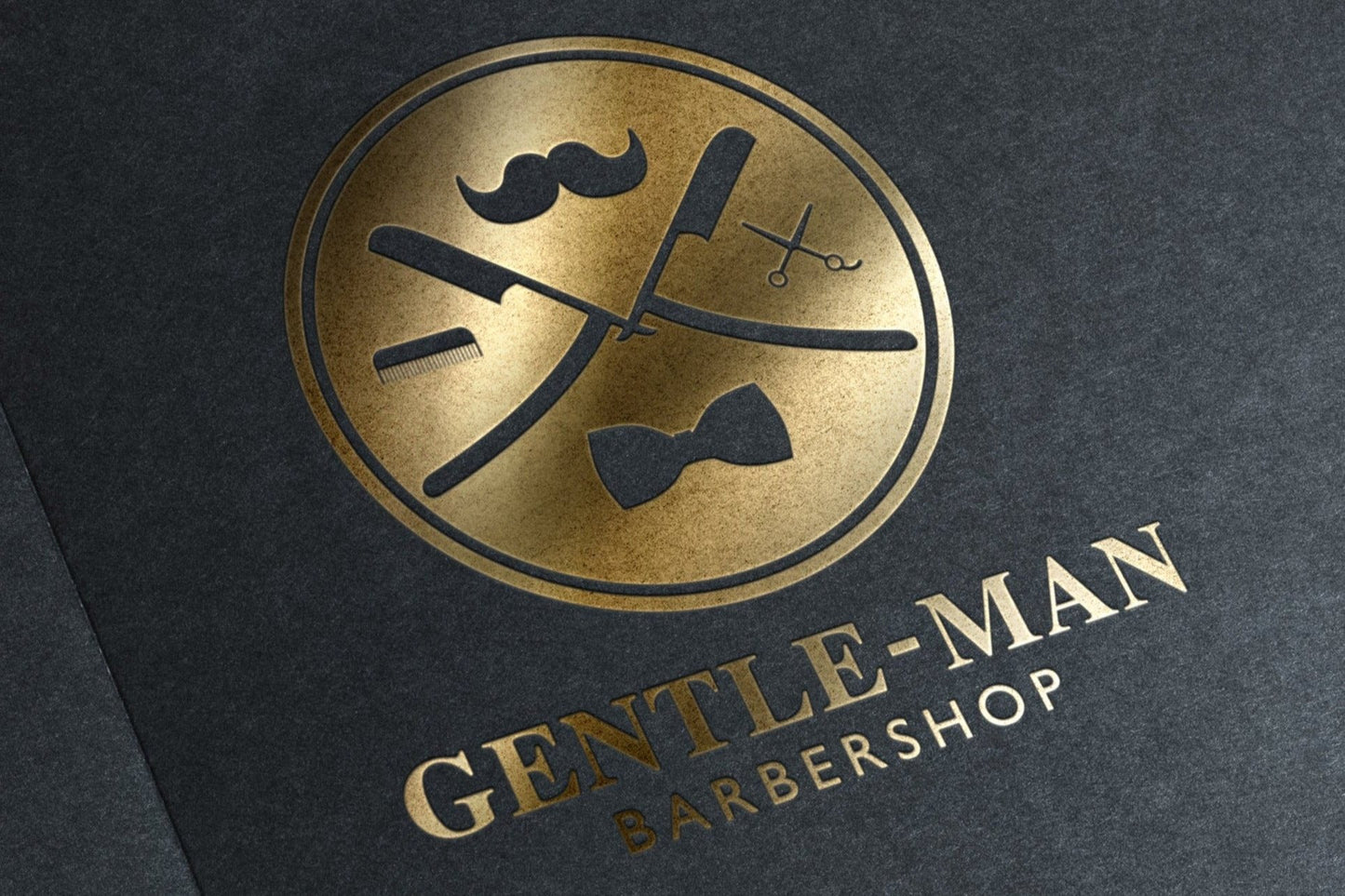 Barbershop Logo Design | Barber | Barber Shop Logo | Barber Logo | Mustache Design | Scissors | Comb