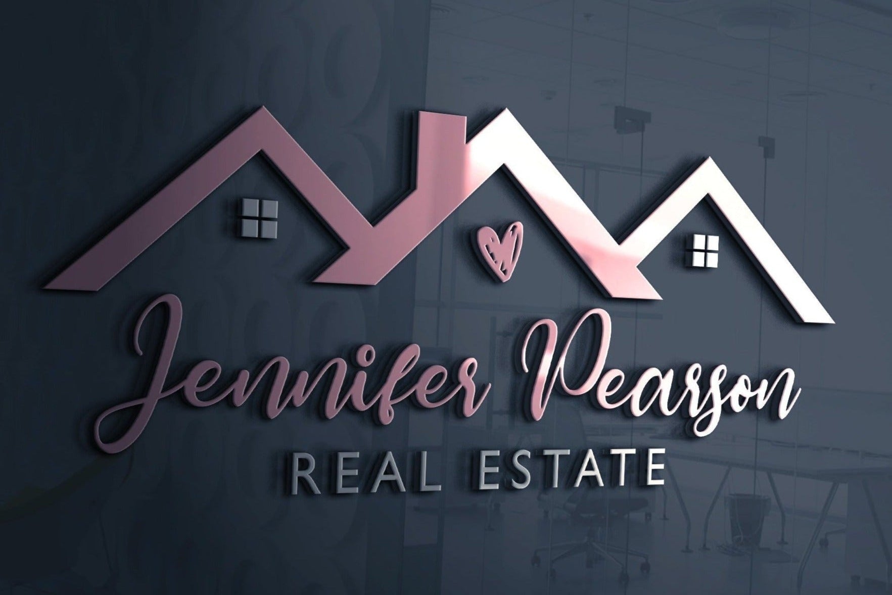 Real Estate Logo Design | Realtor Logo | Personal Branding | Logo Design | Realty | Property Management | Heart Design | Home | House