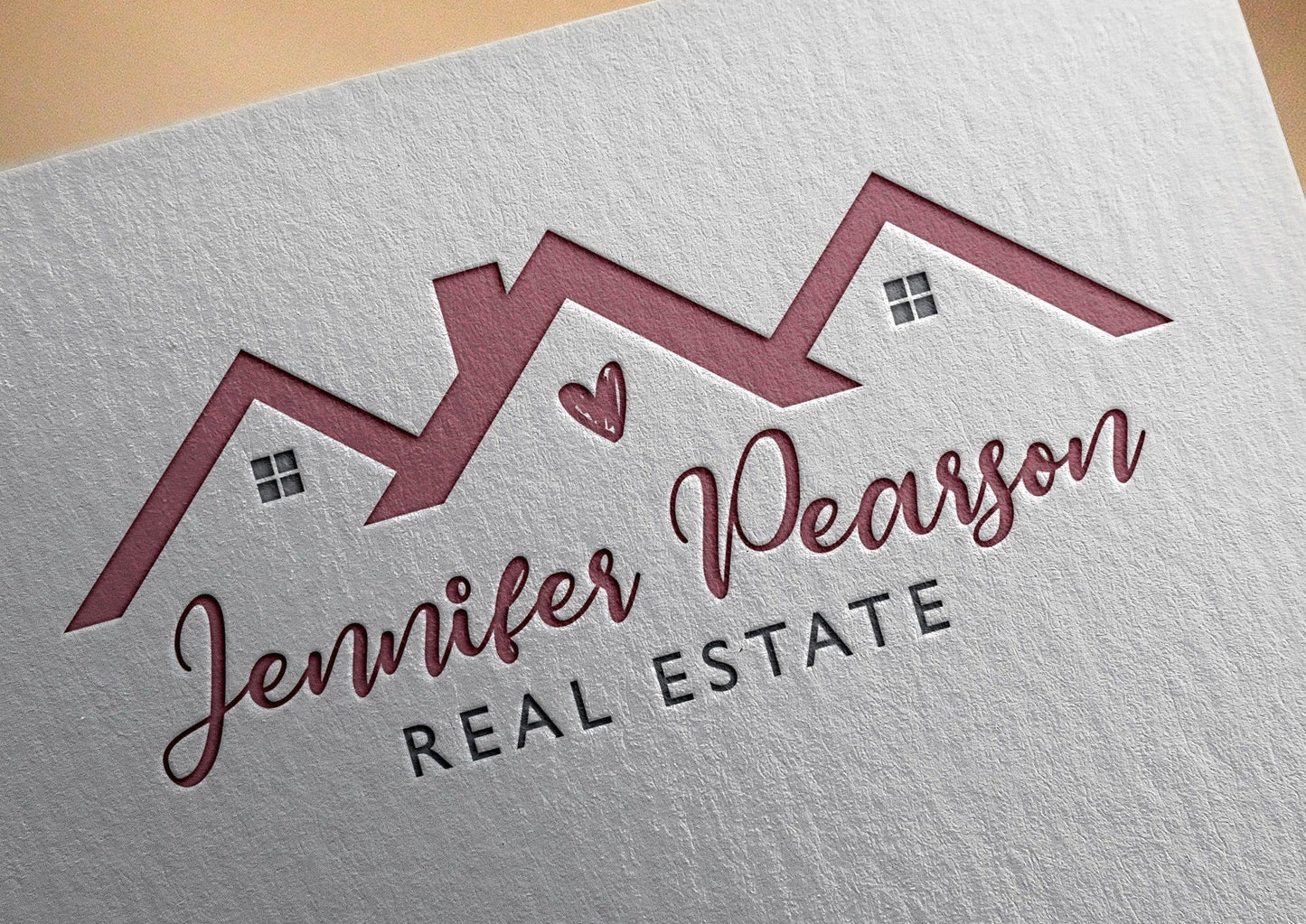 Real Estate Logo Design | Realtor Logo | Personal Branding | Logo Design | Realty | Property Management | Heart Design | Home | House