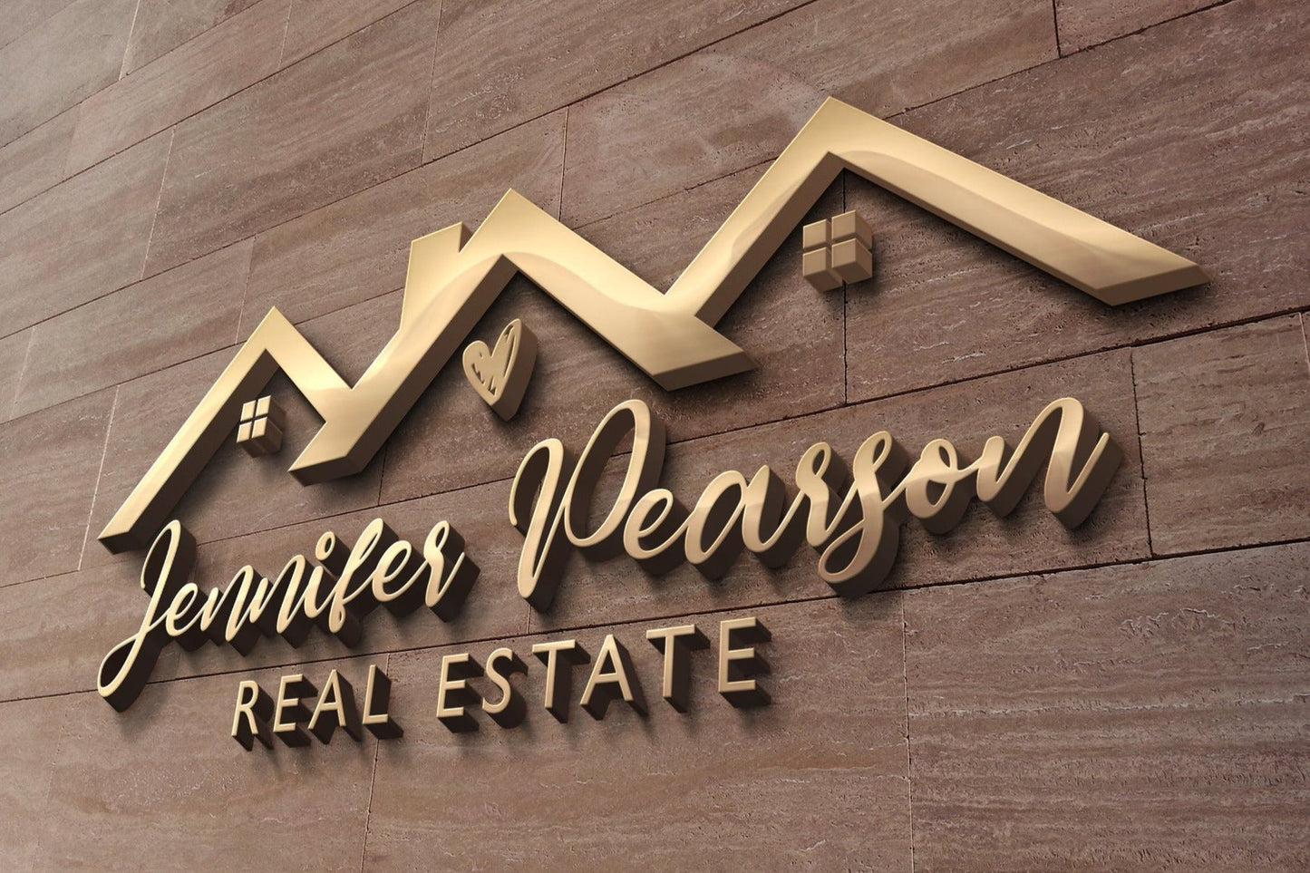 Real Estate Logo Design | Realtor Logo | Personal Branding | Logo Design | Realty | Property Management | Heart Design | Home | House