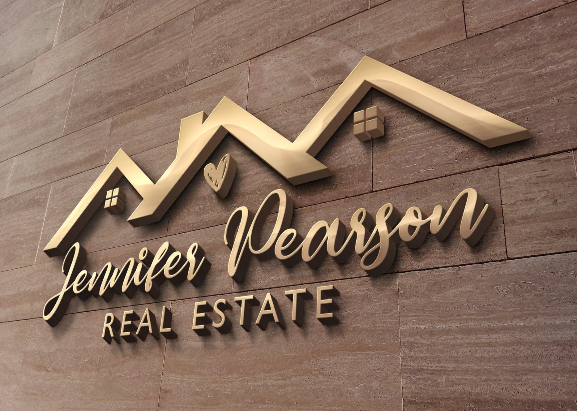 Real Estate Logo Design | Realtor Logo | Personal Branding | Logo Design | Realty | Property Management | Heart Design | Home | House