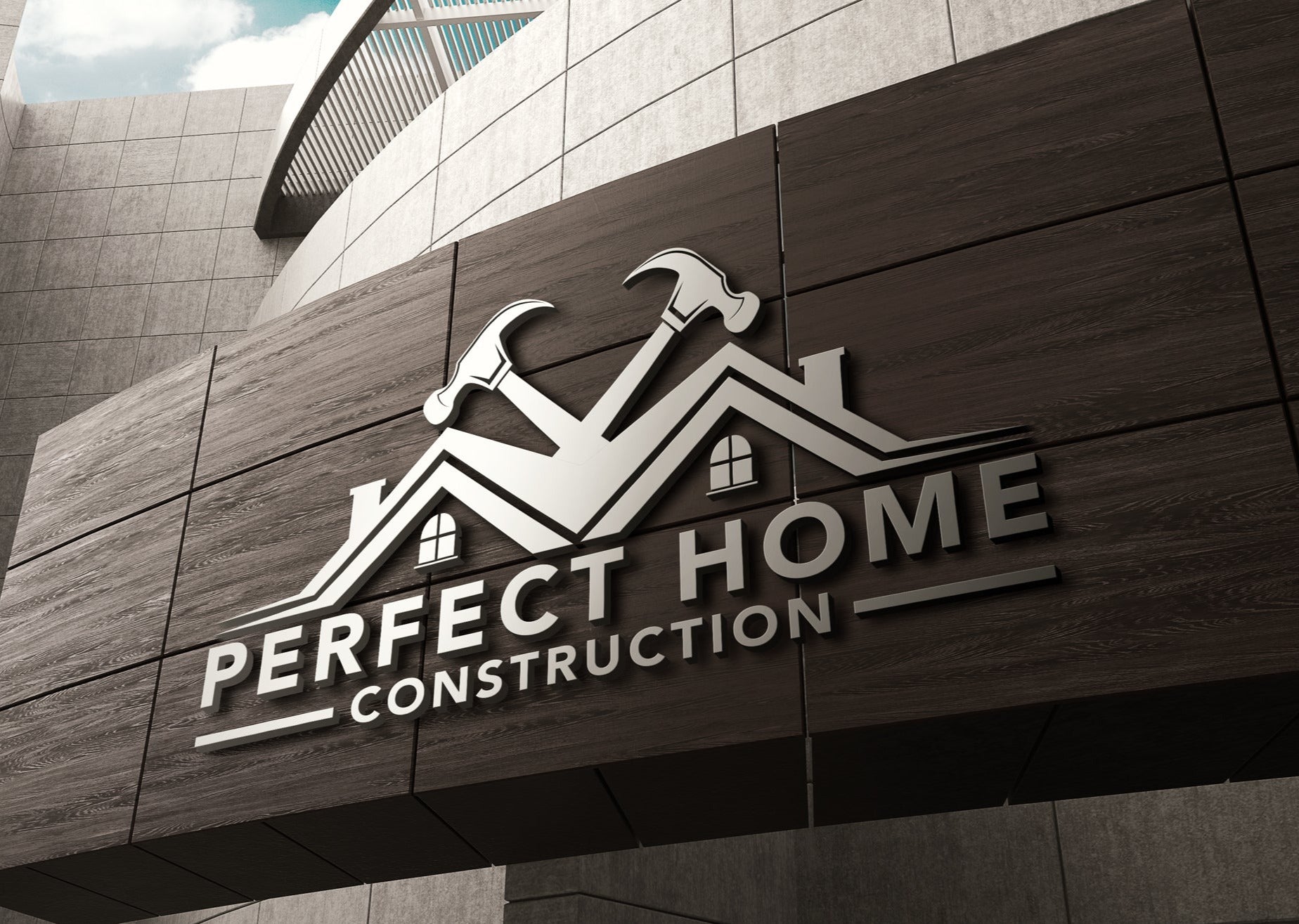 Logo Design - Roofing Business | Construction Company | Home Decor | Hammer Design | Construction