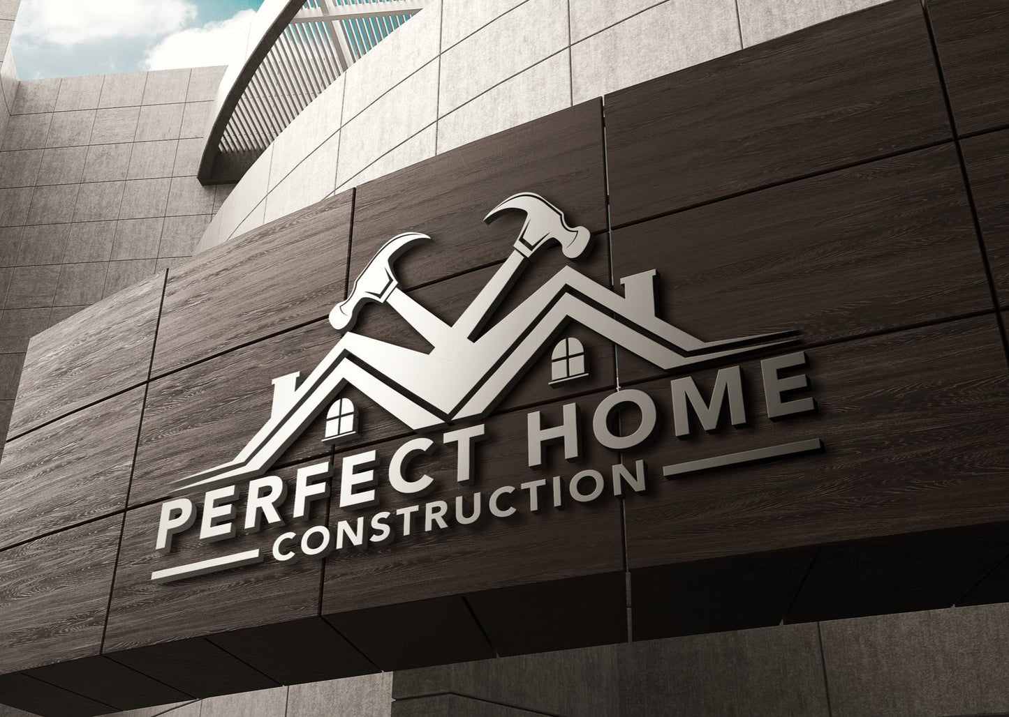 Logo Design - Roofing Business | Construction Company | Home Decor | Hammer Design | Construction