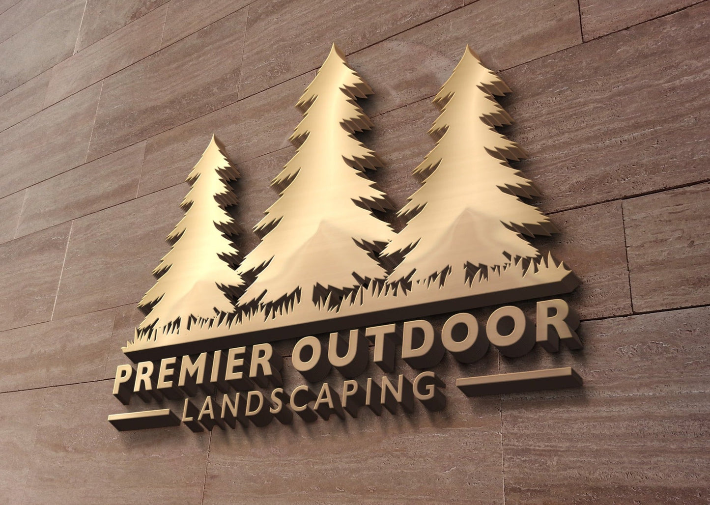 Logo Design - Landscaping Business | Lawn Care Company | Lawn Maintenance | Tree Service | Pine Tree