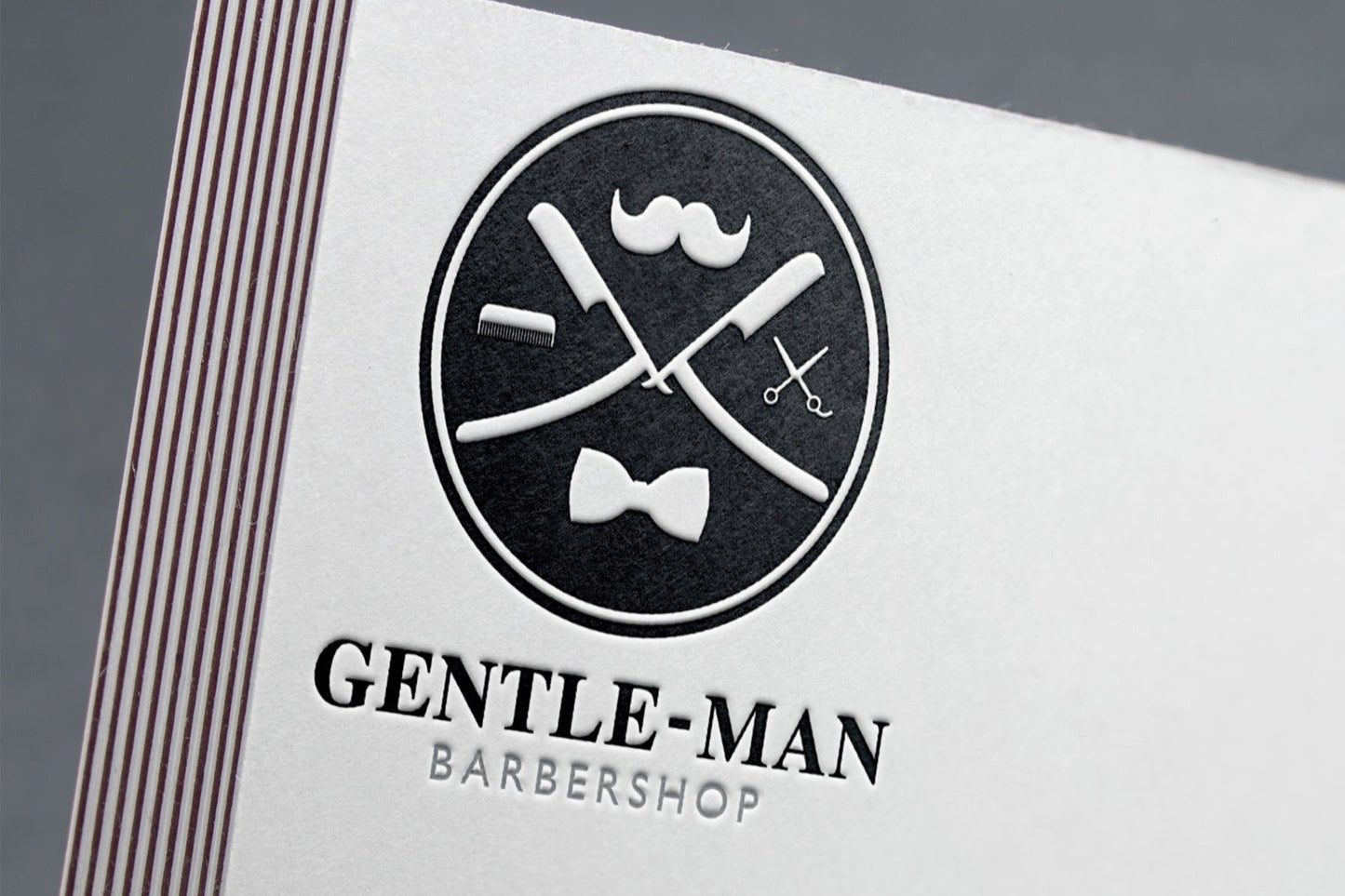 Barbershop Logo Design | Barber | Barber Shop Logo | Barber Logo | Mustache Design | Scissors | Comb