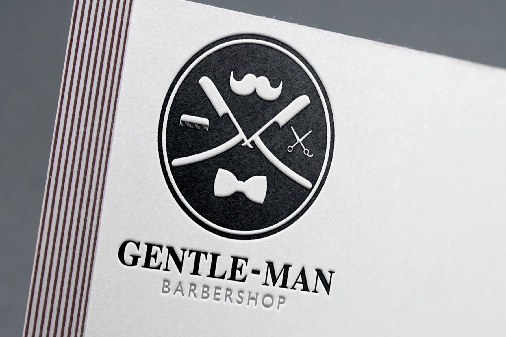 Barbershop Logo Design | Barber | Barber Shop Logo | Barber Logo | Mustache Design | Scissors | Comb