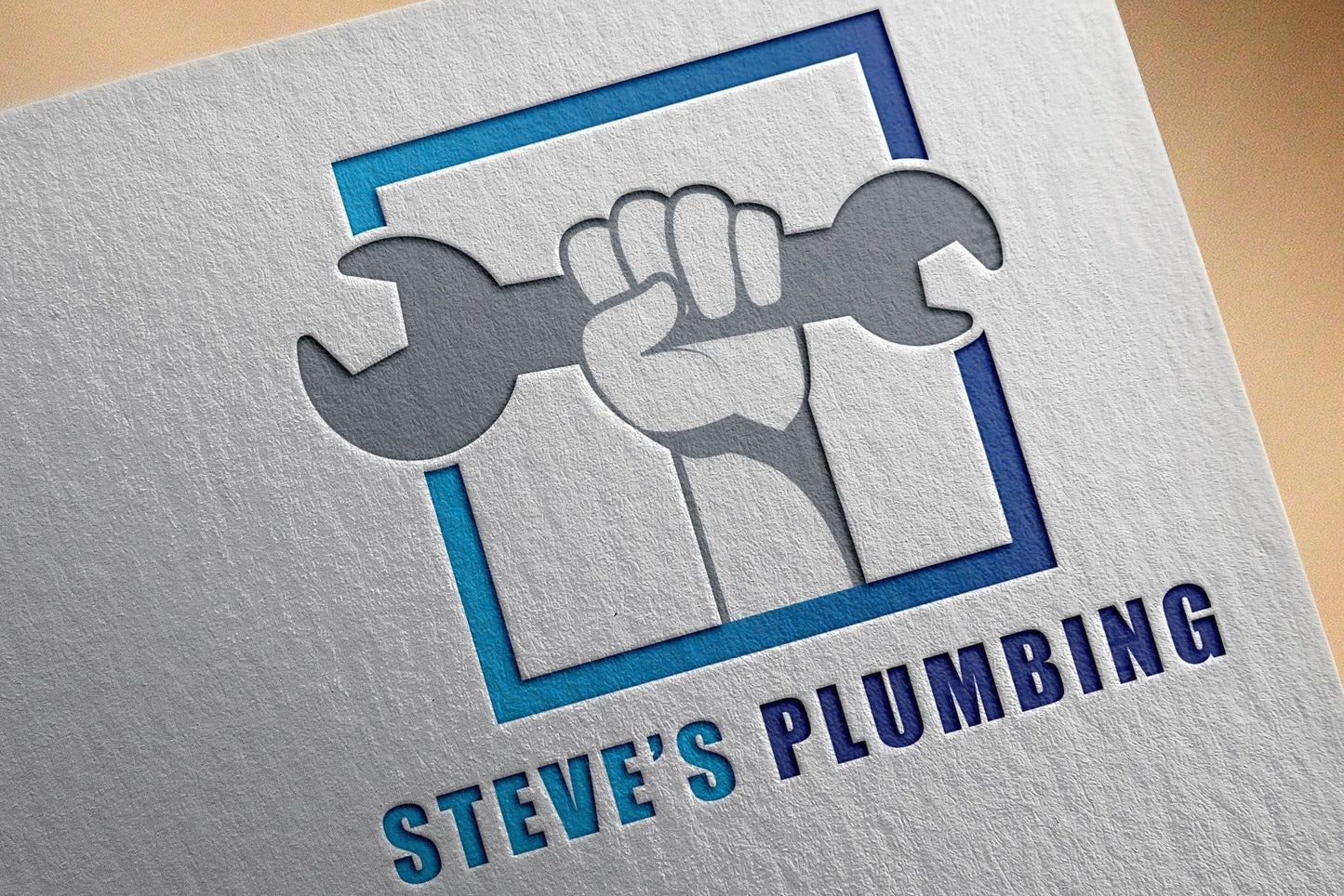 Logo Design - Plumbing Logo | Plumbing Services Logo | Plumber Logo | Wrench Design