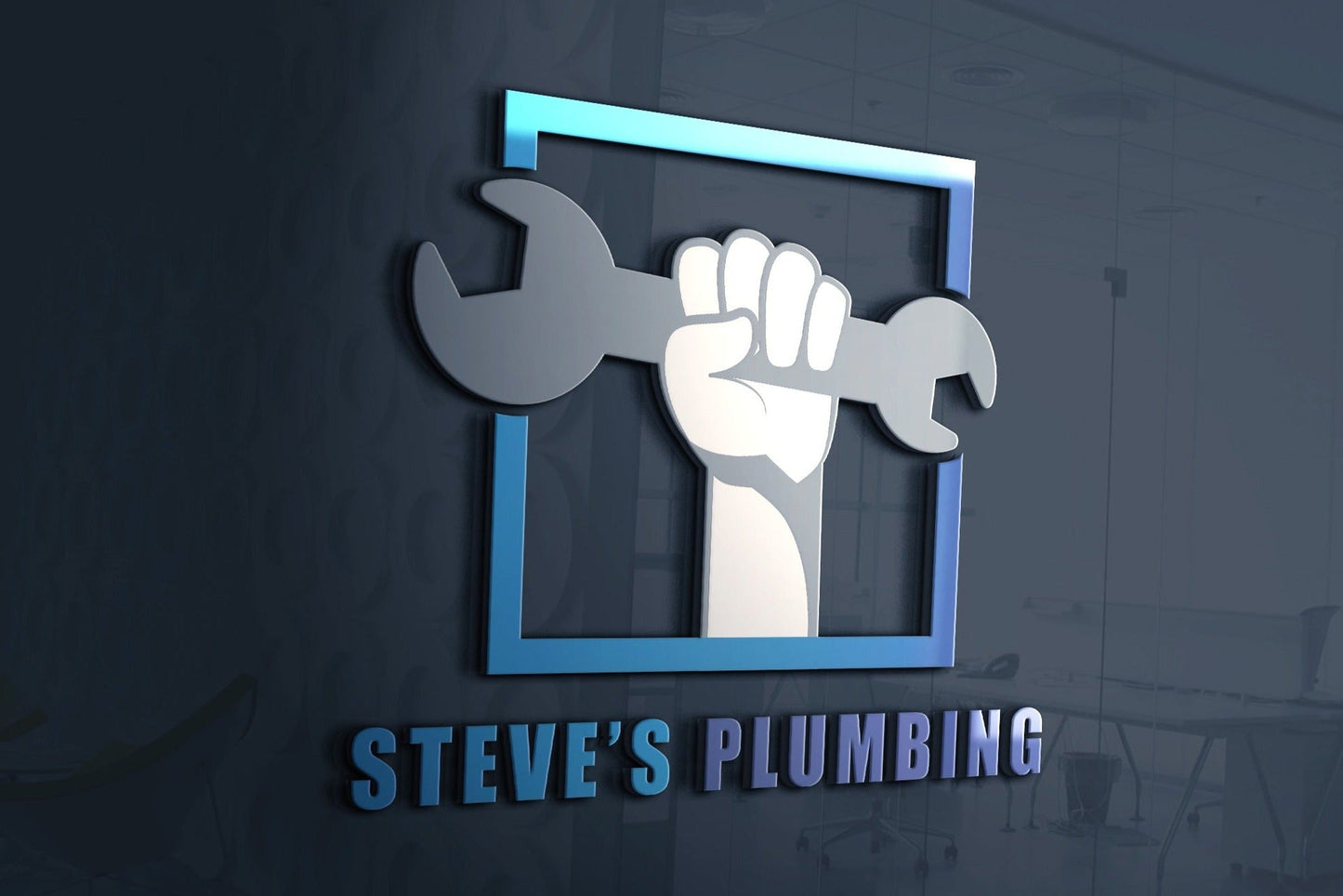 Logo Design - Plumbing Logo | Plumbing Services Logo | Plumber Logo | Wrench Design