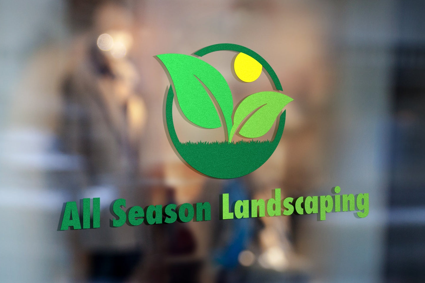 landscaping lawn care business company logo design