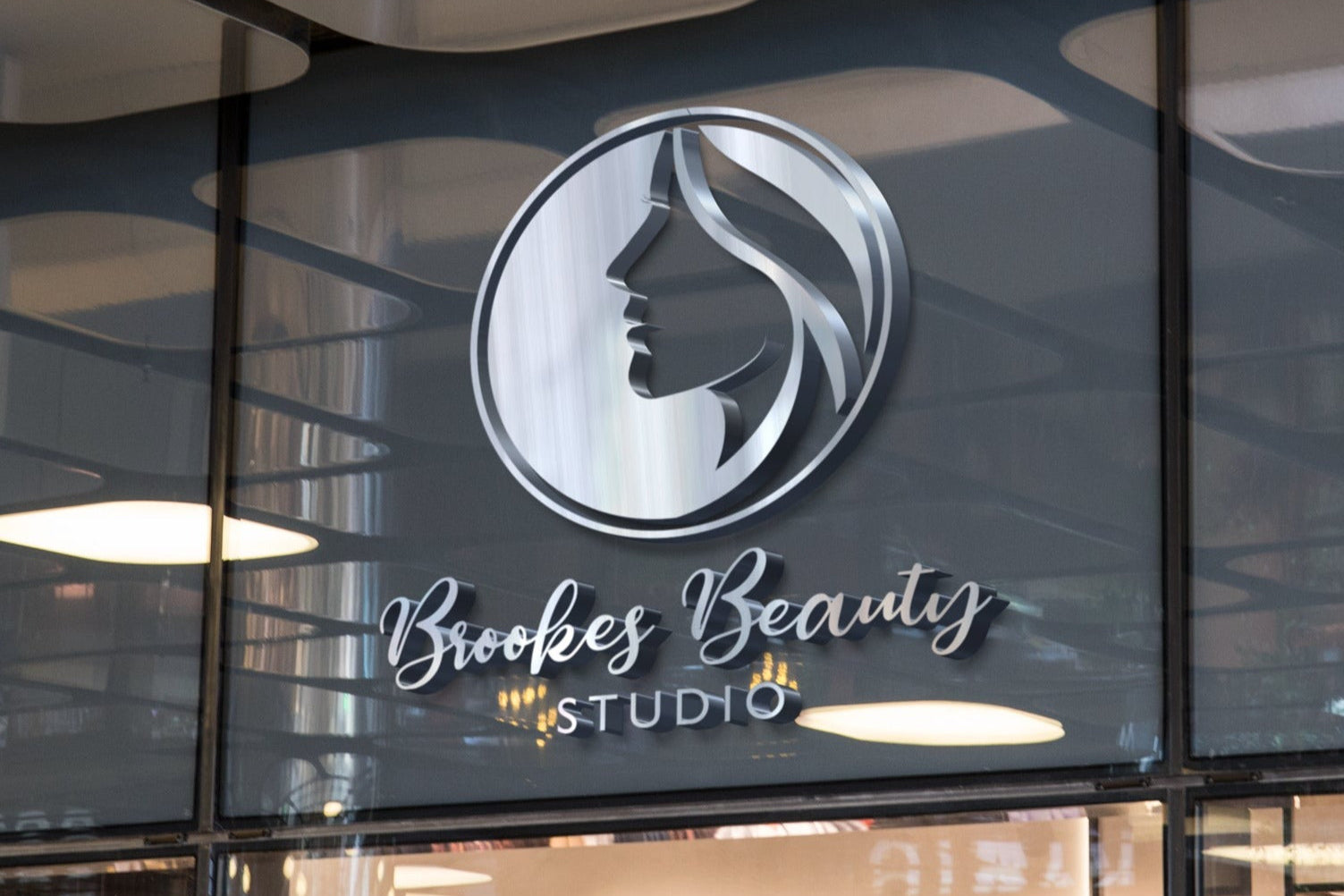 Logo Design Beauty Salon Studio Hair Stylist Beautician Salon