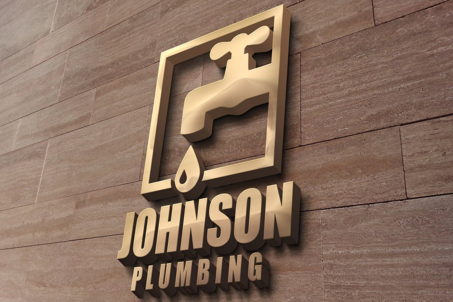 Plumbing Company Logo | Plumbing Business | Plumber | Professional Plumber | Plumbing Services | Water Drop | Faucet | Logo Design