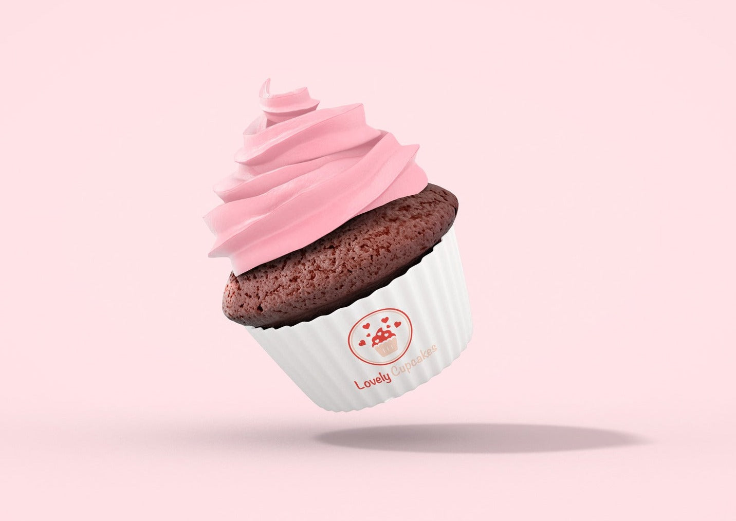 Cupcake Logo Design | Heart Design | Bakery Logo | Bakery Shop | Pastry Shop | Cupcake Design | Bakery | Pastries | Cake Logo