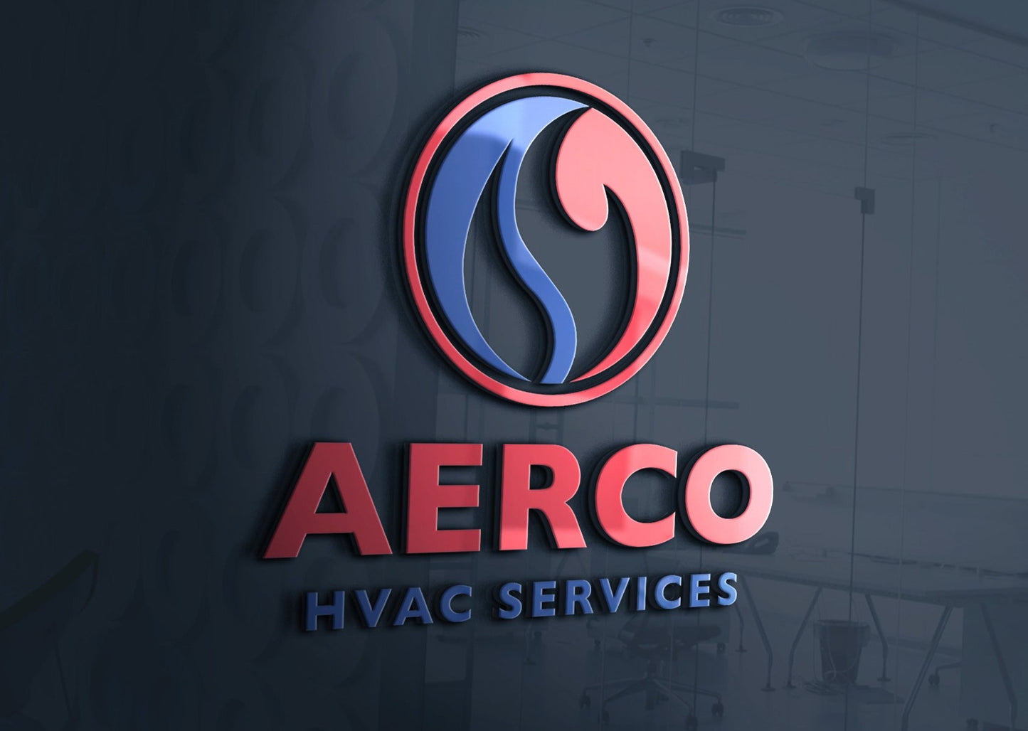 Logo Design - Heating & Air Logo | HVAC Logo | Air Conditioning Company | Heating & Cooling