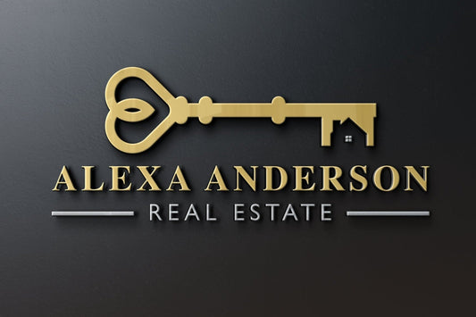 Logo Design - Real Estate | Realtor | Property Management | Vintage Key Logo