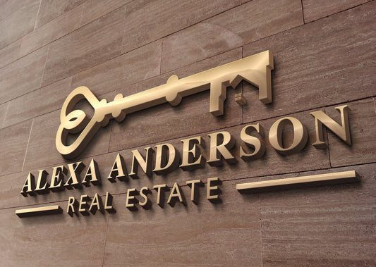 Logo Design - Real Estate | Realtor | Property Management | Vintage Key Logo