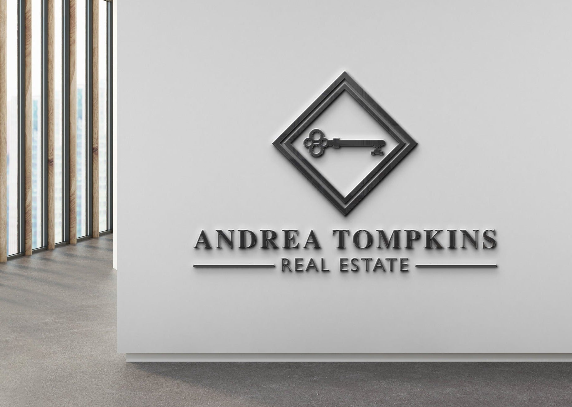 Logo Design - Realtor Logo Design | Realty Logo | Real Estate Logo | Key Logo Design