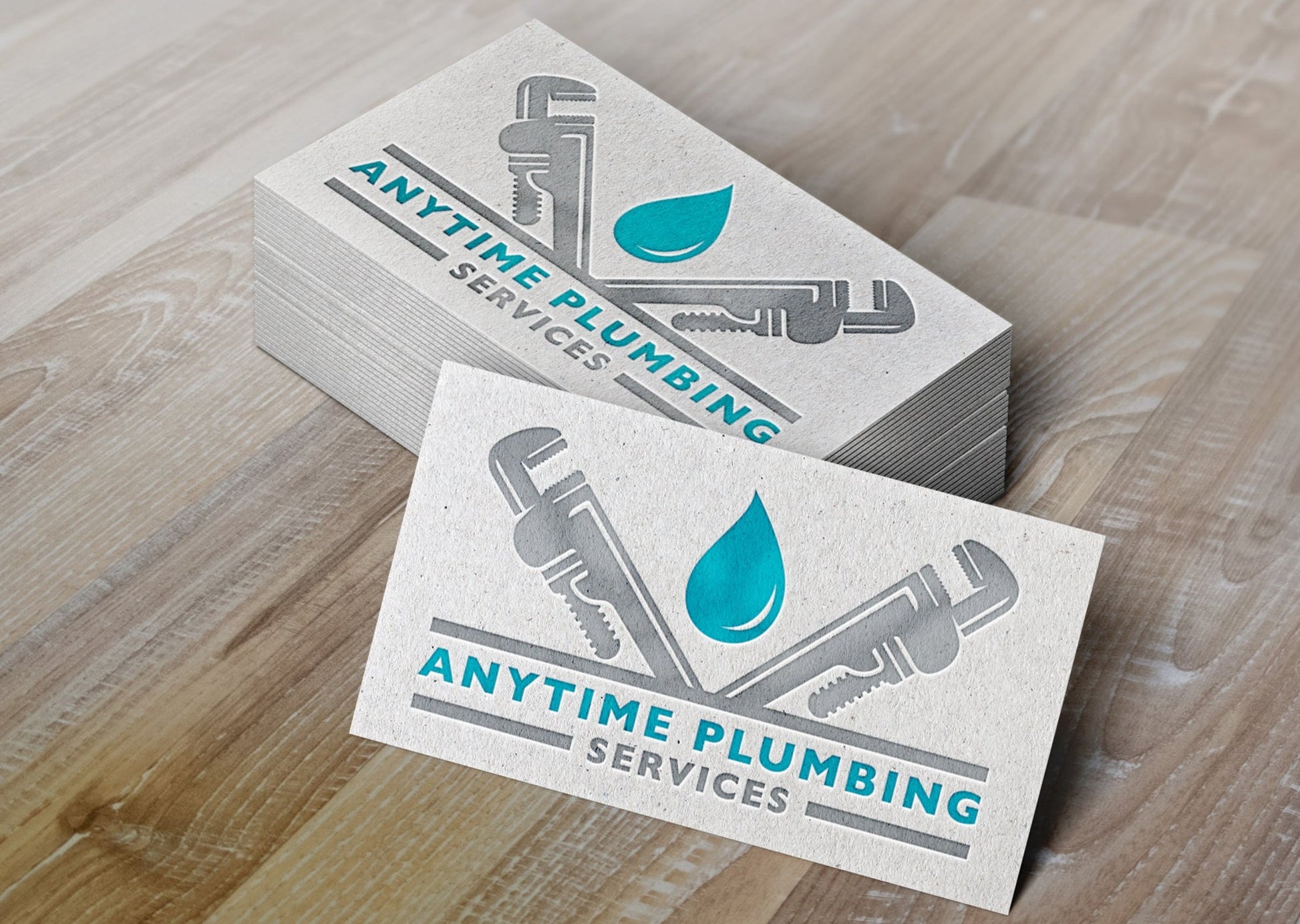 Logo Design - Plumbing Company | Plumber Logo | Plumbing Services Logo | Wrench Logo