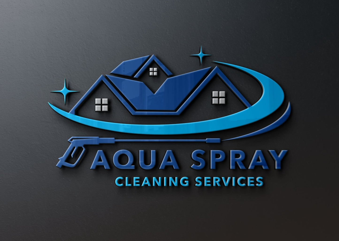 Logo Design - Pressure Washing Logo | Cleaning Services Design | Pressure Washer Design | House Cleaning Logo