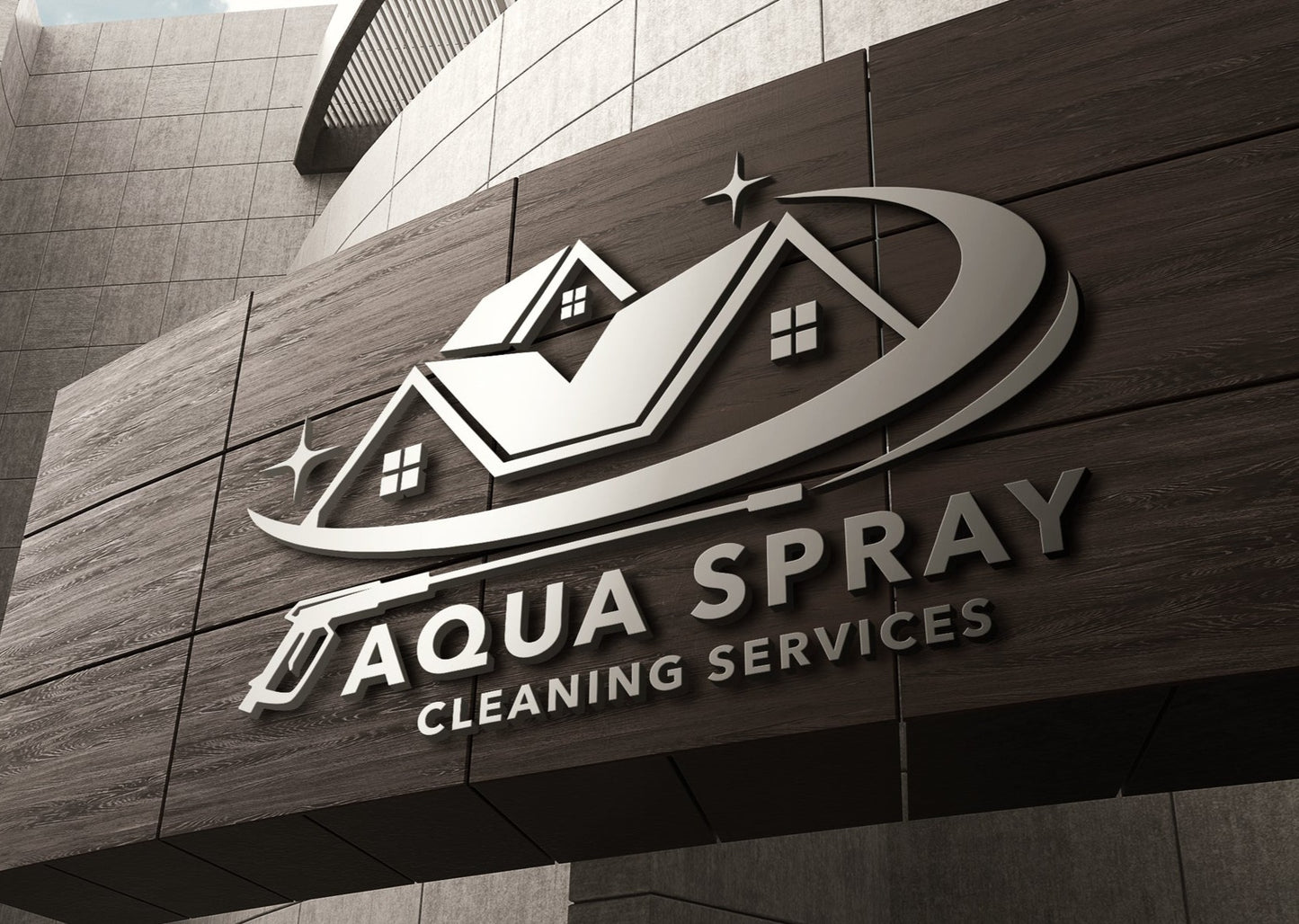 Logo Design - Pressure Washing Logo | Cleaning Services Design | Pressure Washer Design | House Cleaning Logo