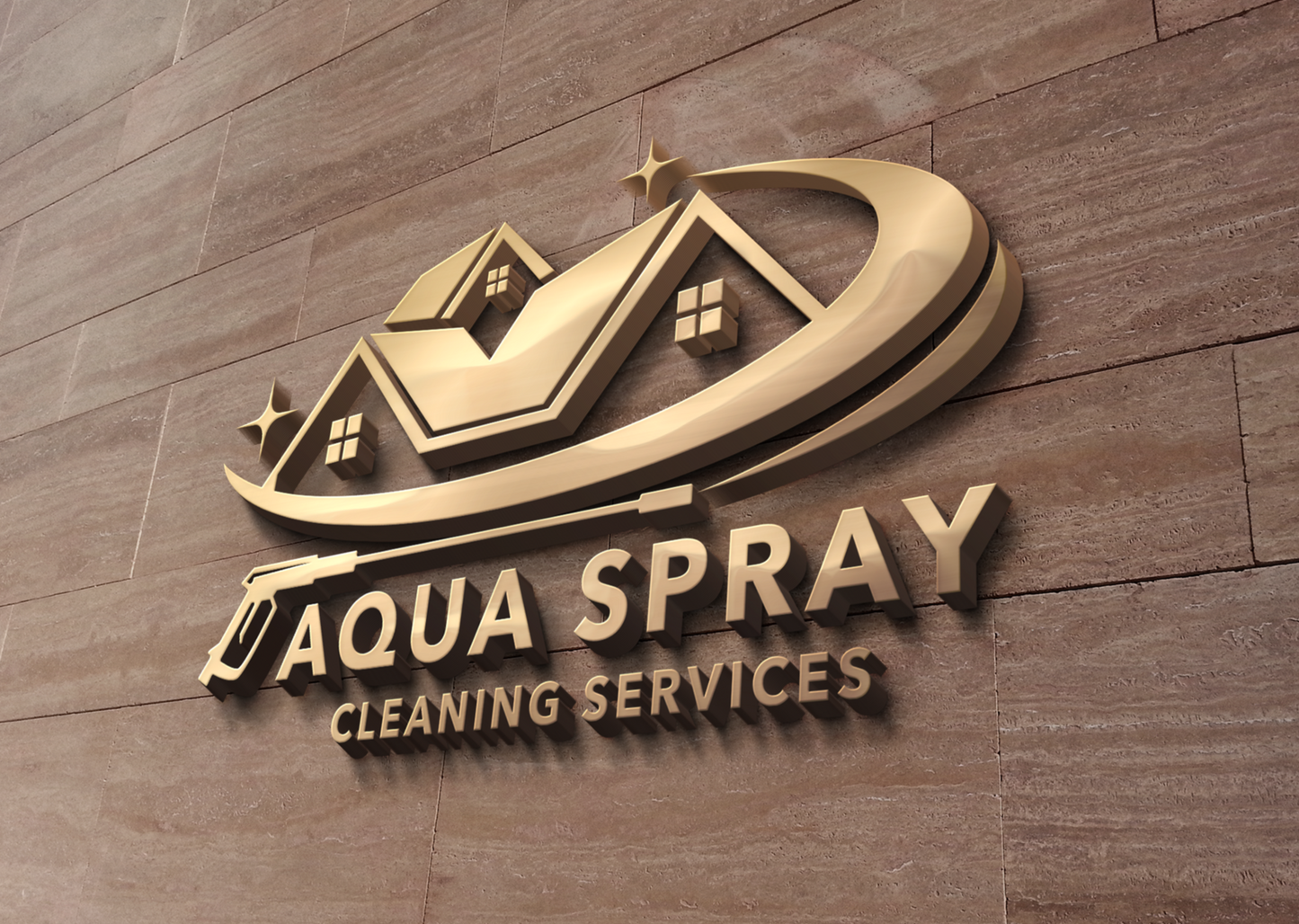 Logo Design - Pressure Washing Logo | Cleaning Services Design | Pressure Washer Design | House Cleaning Logo