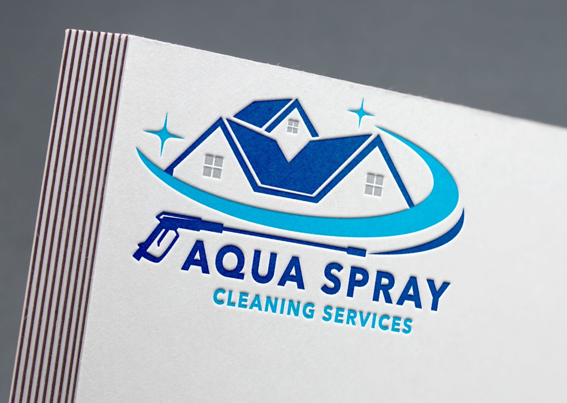 Logo Design - Pressure Washing Logo | Cleaning Services Design | Pressure Washer Design | House Cleaning Logo